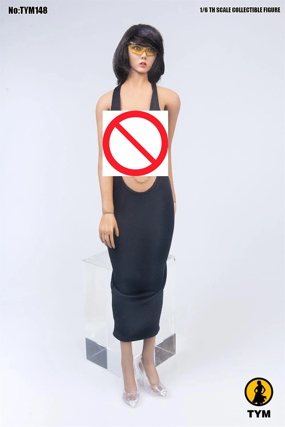 

For Sale 1/6 TYM148 Sexy Female Lady Evening Dress No Doll Figure Accessories Fit 12" Female Action Figure Collectable DIY