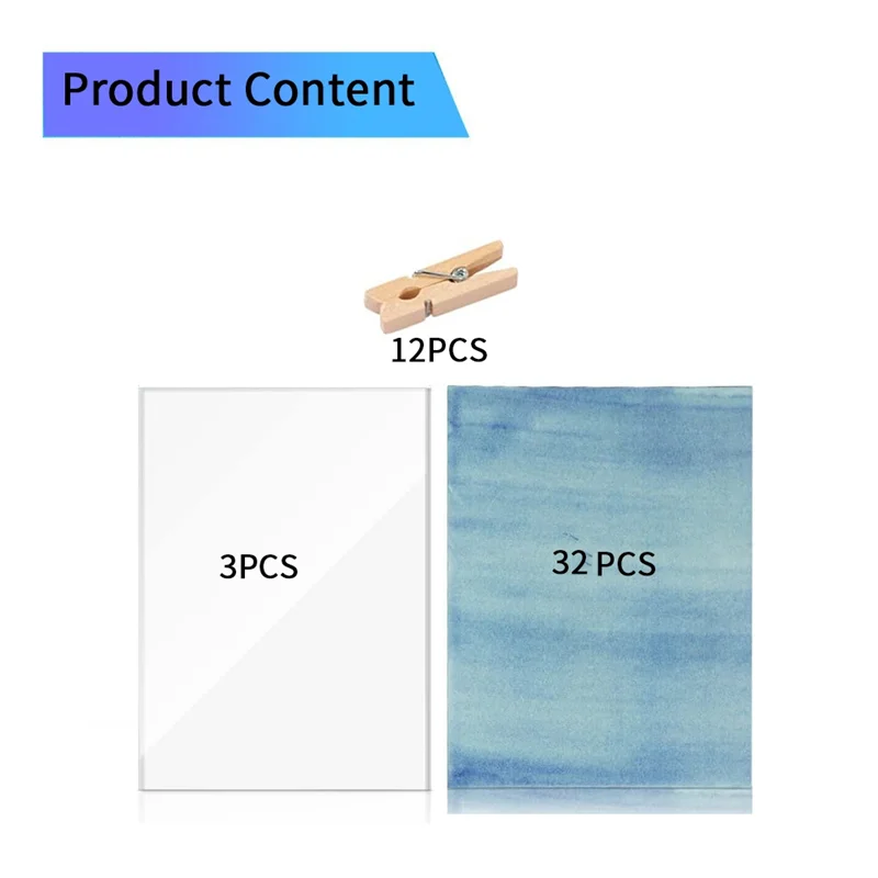 

32 Sheets Nature Printing Paper For Kids Adults Arts Crafts DIY With Clamp Board