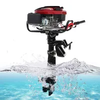 HANGKAI  4-Stroke 7 196CC Outboard Motor Air Cooling Engine CDI System with Long Shaft
