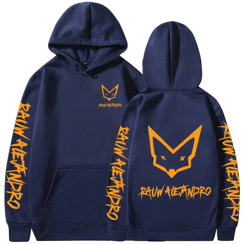 Rauw Alejandro Yellow Logo Print Hoodies Men Women Clothing Harajuku Aesthetic Pullovers Fashion Hip Hop Long Sleeve Sweatshirts