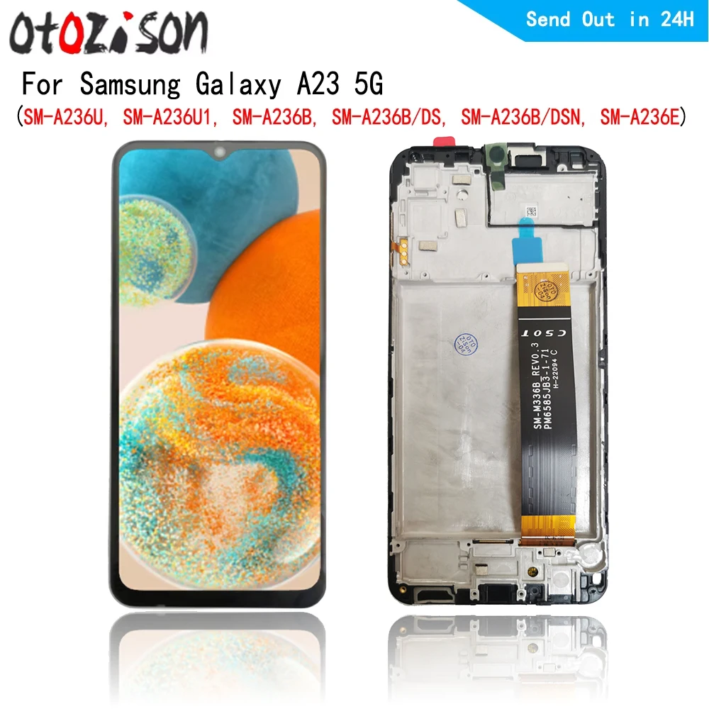 

A236B ЖК-экран 6,6 дюйма для Samsung Galaxy A23 5G SM-A236U A236E ЖК-экран сенсорной панели дигитайзер с рамкой в сборе