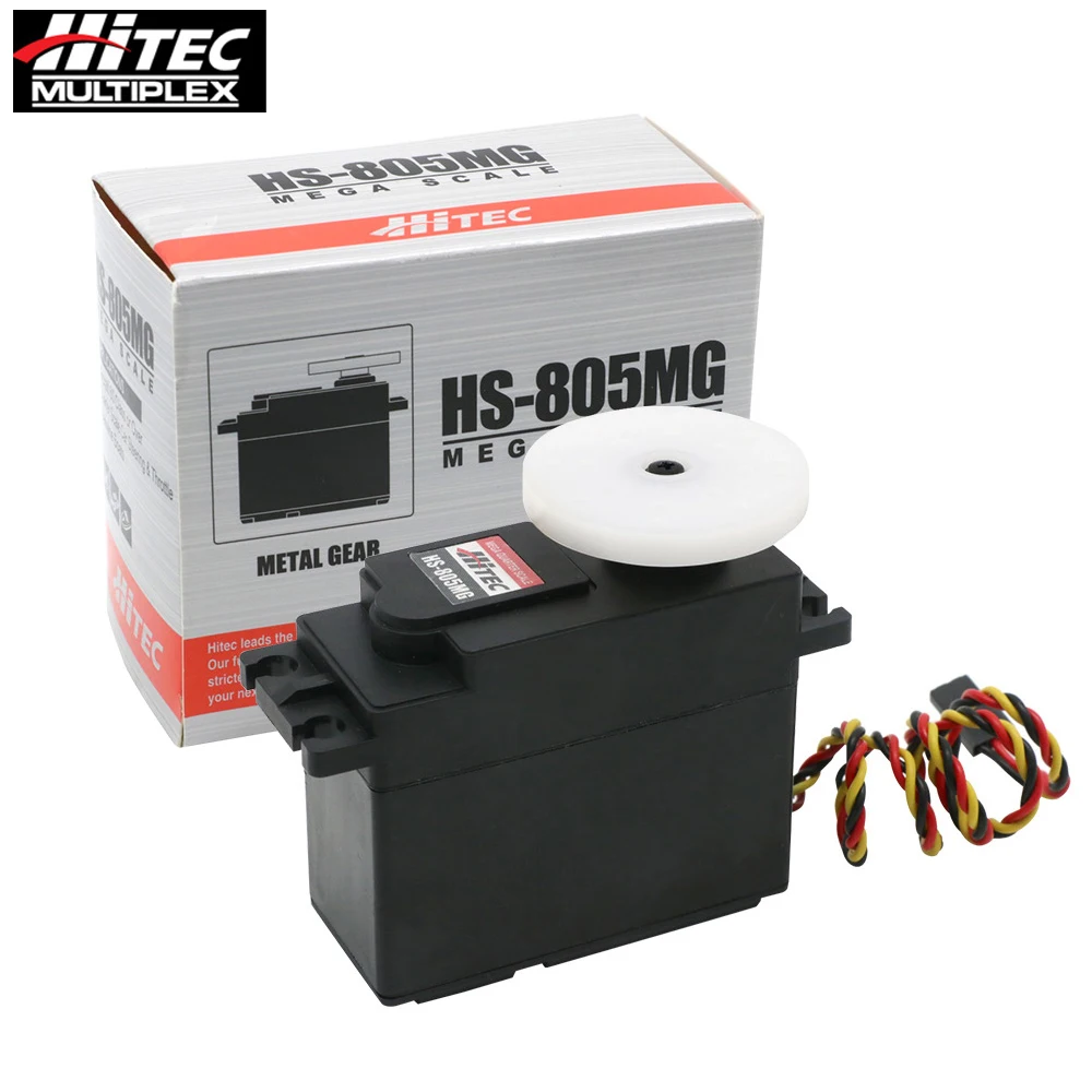 Hitec HS-805MG HS805MG 4.8V-6.0V Nước/Bụi Mega Hộp Số Kim Loại 8Mm Trục Đầu Ra Kép vòng Bi Servo Cho 1/5th Xe Ô Tô