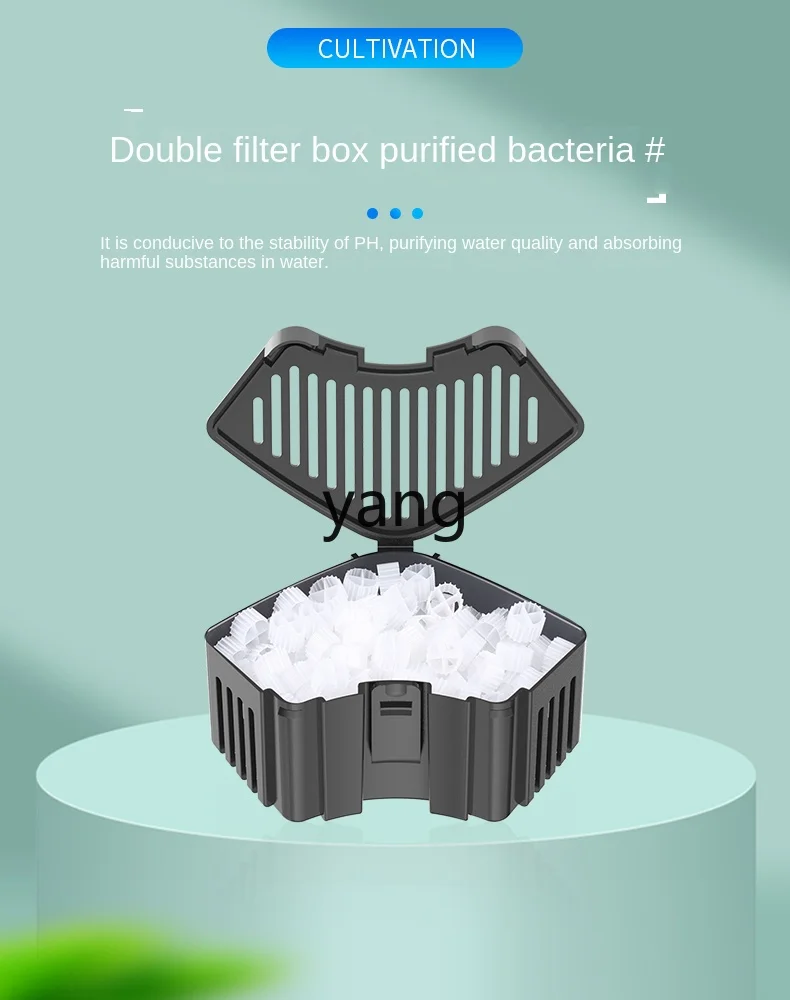 Yjq Fish Pond Filter Non-Airtight Crate Filter Box Water Circulation Large Aquarium Filter VAT