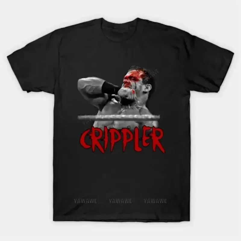 Adult tee tops teenager cotton tee shirt Chris Benoit Crippler T Shirt brand casual short sleeve for men mens summer tshirt