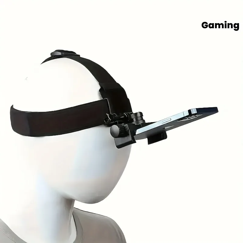 New Head-Mounted Headband Bracket First-person Perspective Adjustable Mobile Phone Holder Live Broadcast Fixed Bracket Gift