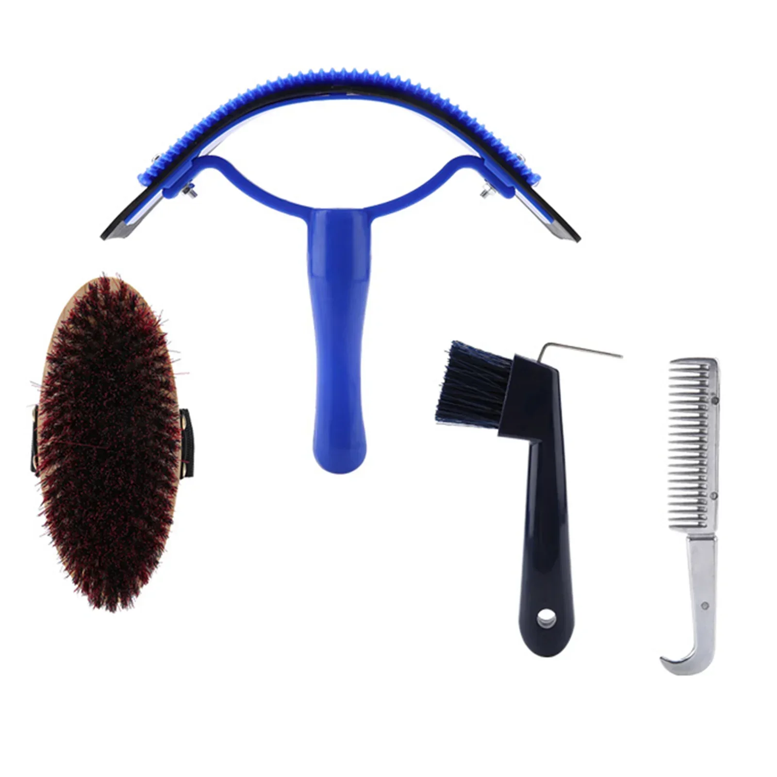 10Pcs Horse Grooming Care Kit Equestrain Brush Curry Comb Horse Cleaning Tool Set view 4