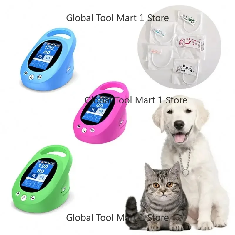 

Factory Price Rechargeable C-t Dog Pet Vet Pulse B-P Machine 4.3 Inch Vete-ary Blood Pressure Mo-or