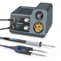 Handskit T12 Tweezer Soldering Station for SMD Electronic Components Repair Chip SMD Resistors Capacitors Desoldering Kit