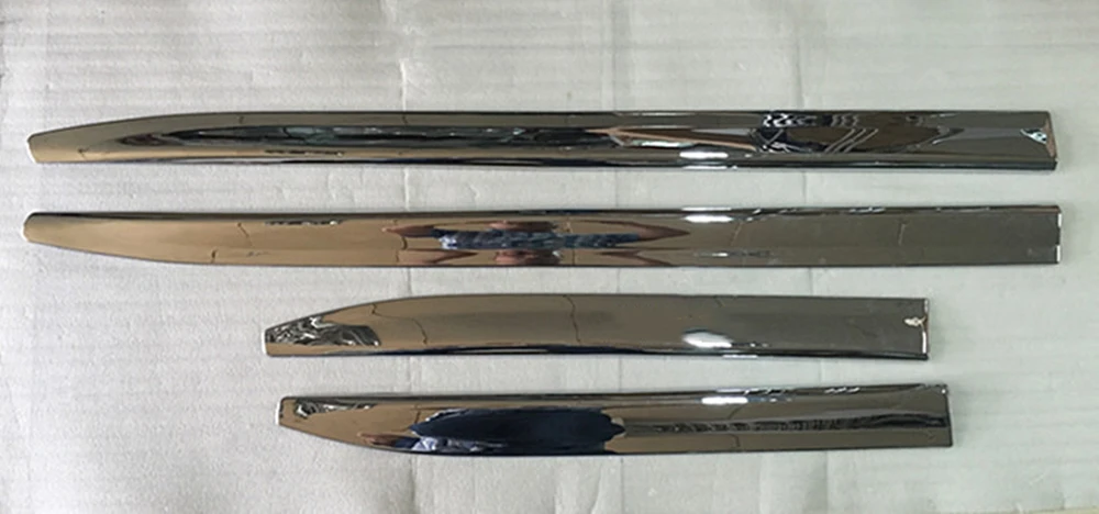 

4 Pieces of Exterior Door Side Molding Cover Skirt Stirp Trim Shade For Nissan Patrol Y62 2010-2018