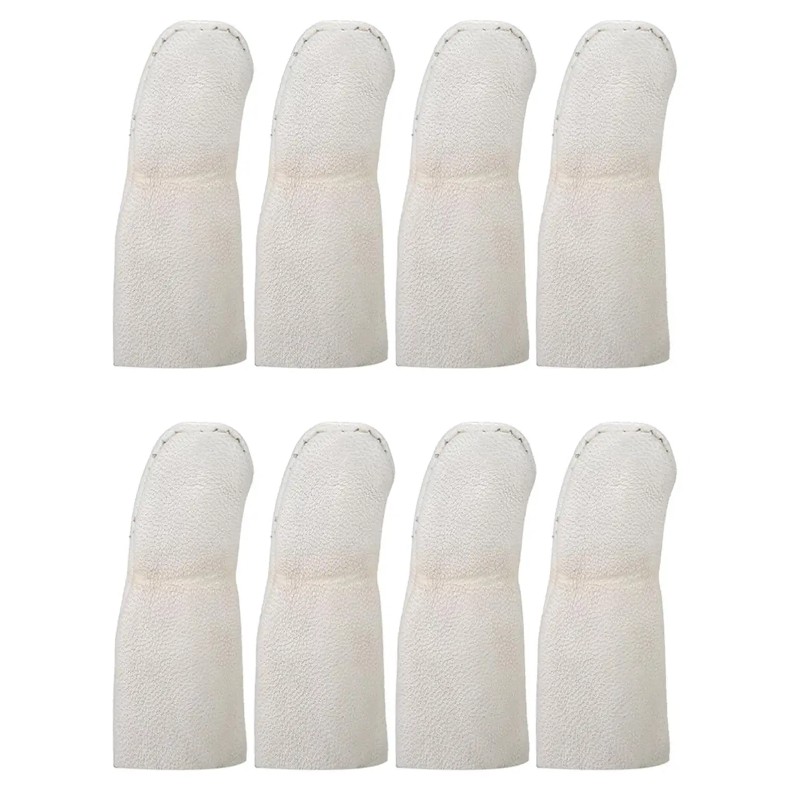 8Pcs PU Finger Cots Comfortable Jewelry Tools Finger Covers Wear Resistant