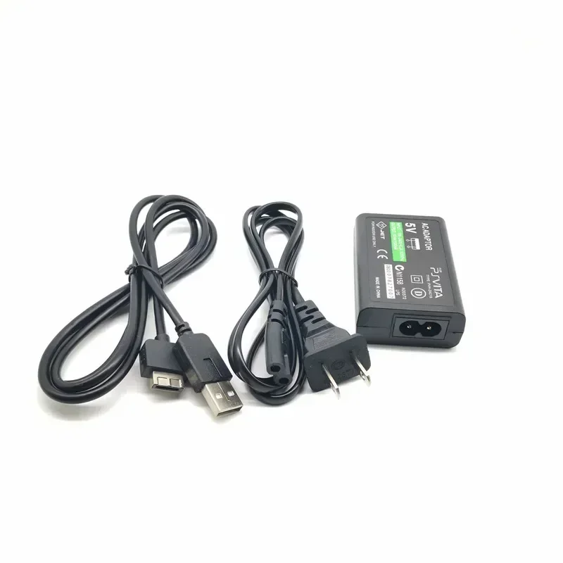 For Sony PlayStation Psvita PS Vita PSV 1000 EU/US Plug Home Wall Charger Power Supply AC Adapter USB Data Charging Cable