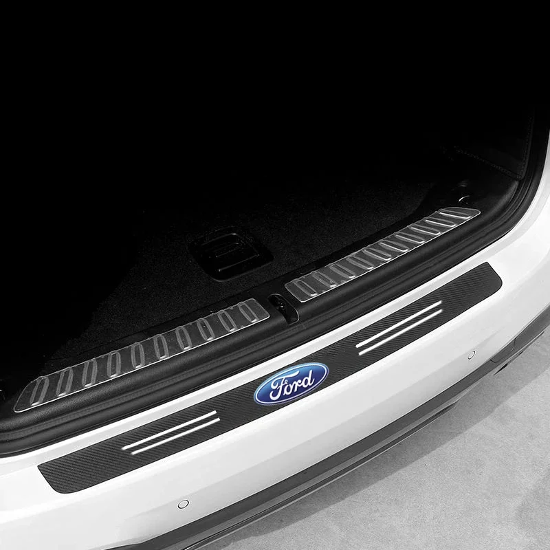 

60X7CM Carbon Fiber Car Door Threshold Protective Sticker for Fords 2 3 4 5 MK 2 6 7 Ranger Fiesta Kuga Mondeo Fusion Taurus