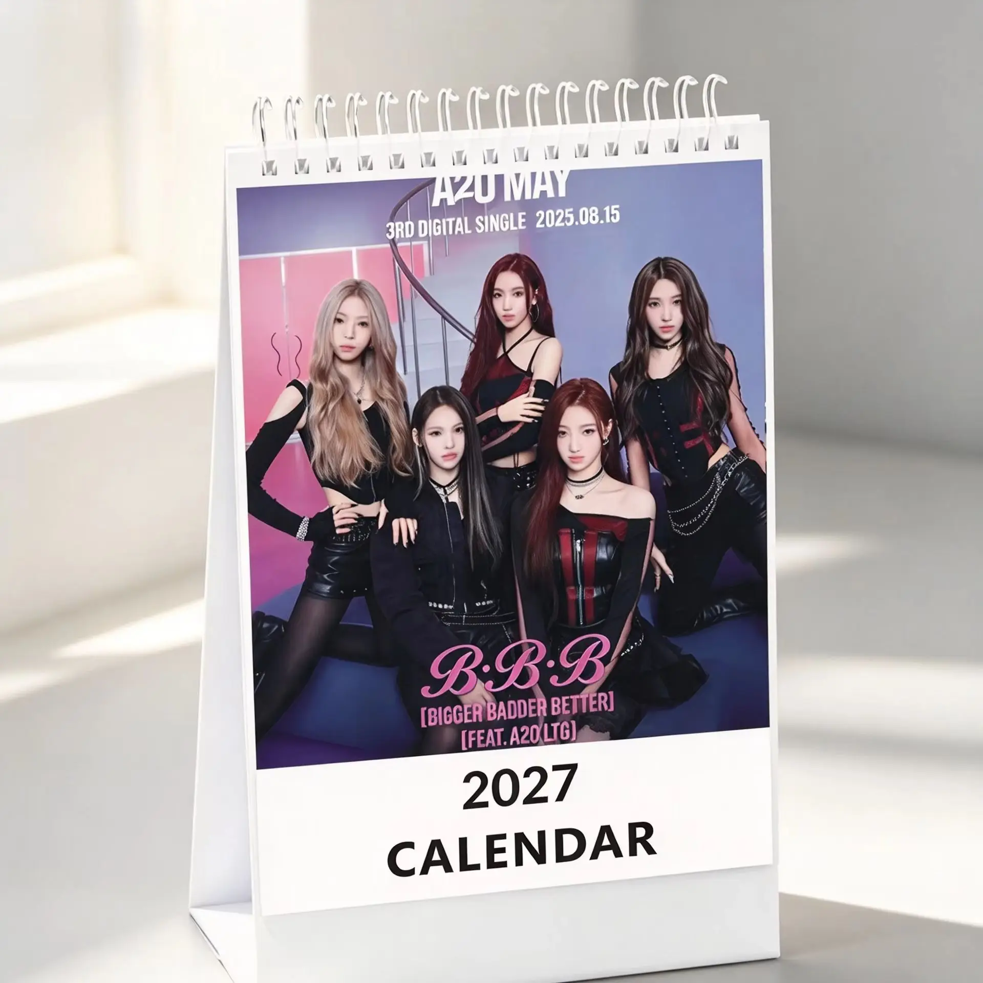 Idol A2O MAY Desk Calendar MICHE KAT SHIJIE QUCHANG CHENYU 2027 New Year Calendar Star Merch Collectible Accessories Gift