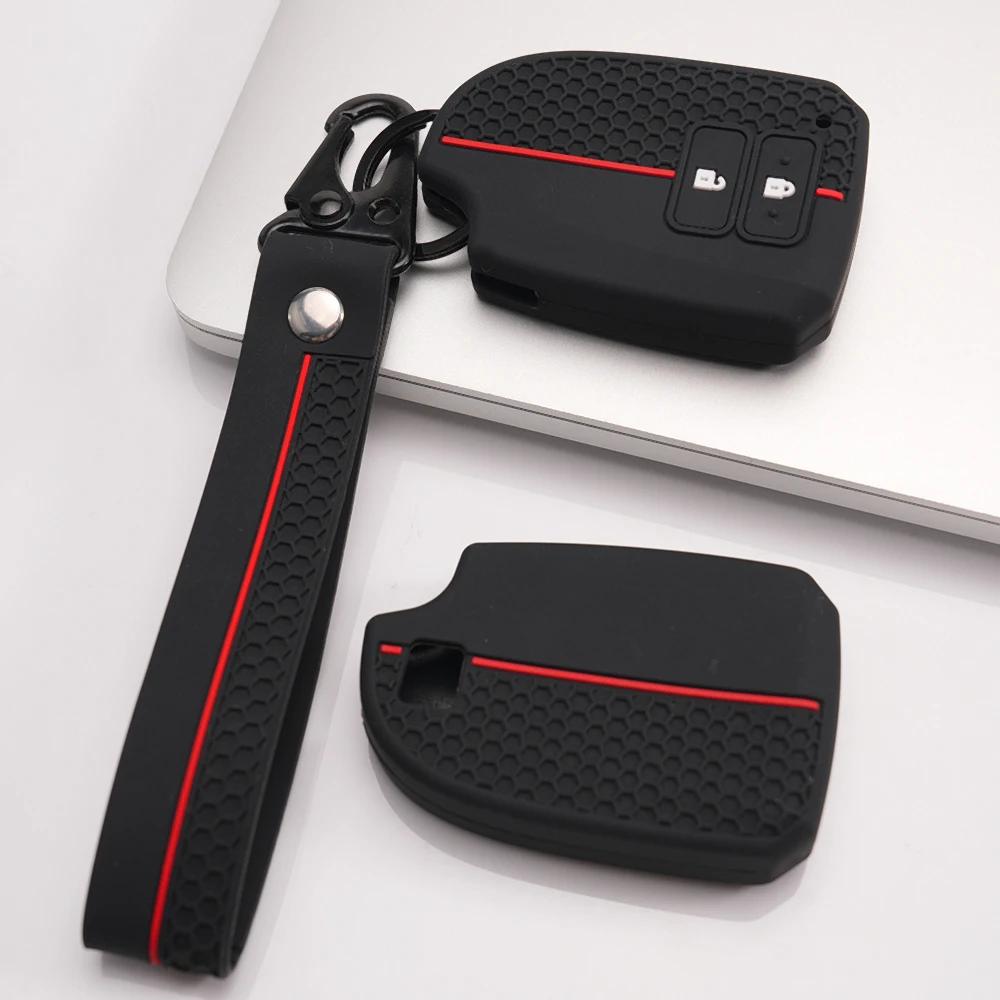 Soft Key Holder With Lanyard For Toyota Yaris X Yaris L Sedan Vios FS EZ Verso Vitz Aqua Prius C IQ Ractis Belta Corolla Axio