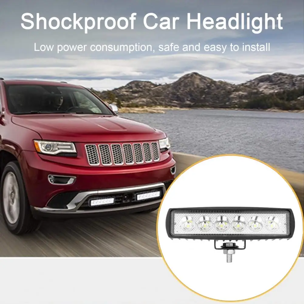 

18w Car Headlight Waterproof Shockproof Car Led Headlight 18w 6 Beads Motorbike Spotlight for Trucks Motorbikes Forklifts Bright