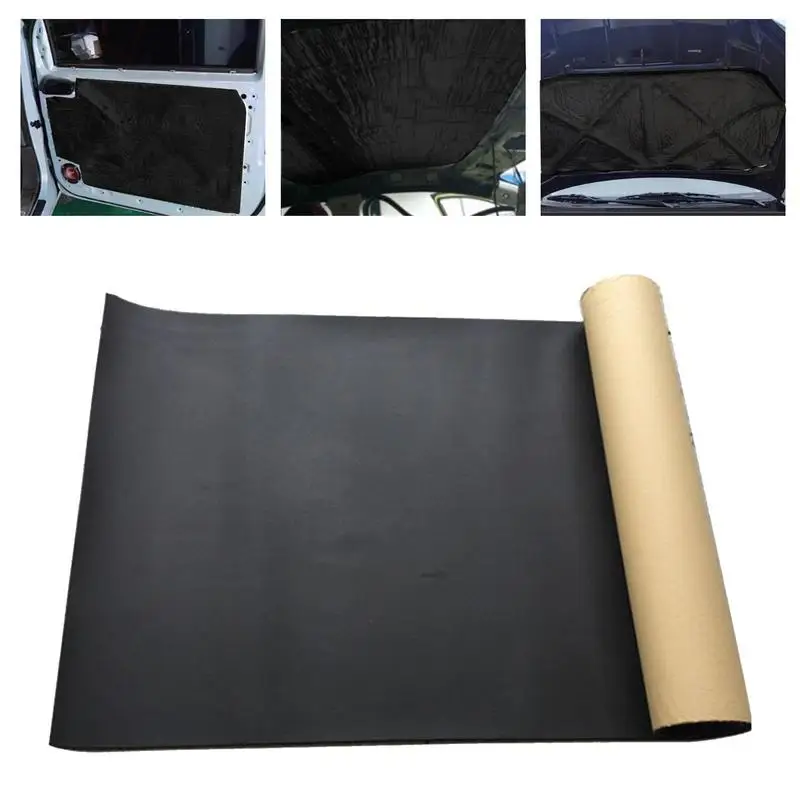 Car Heat Sound Deadening Insulation Mat Automobile Van Noise Proofing Deadening Front Hood Engine Firewall Mat Cover For Car