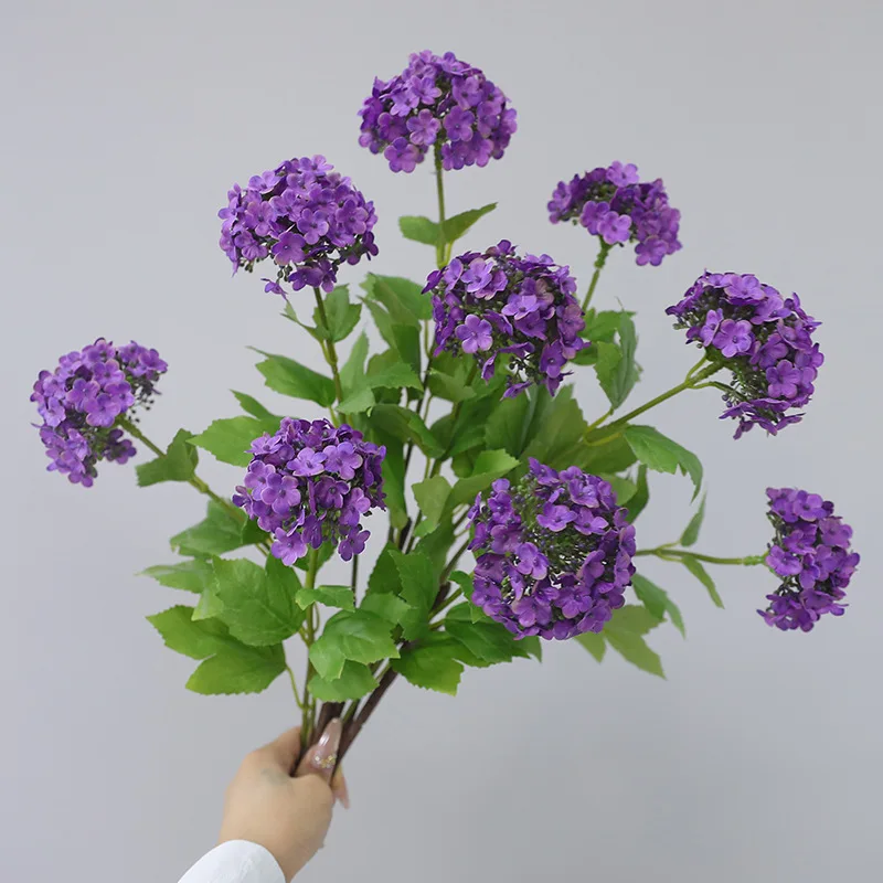 

Artificial Hydrangea Simulated Flowers Home Decor Living Room Place Holiday Flowers Wedding Hall Flower Arrangement Photo Props
