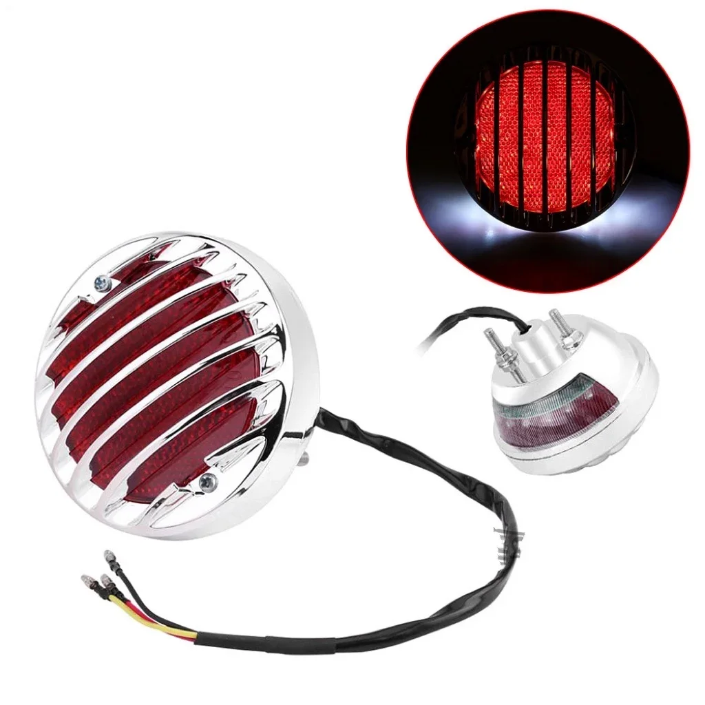 

Universal Motorcycle Tail Light Red Lens Brake Lamp For Harley for Honda for Yamaha for Suzuki for Kawasaki