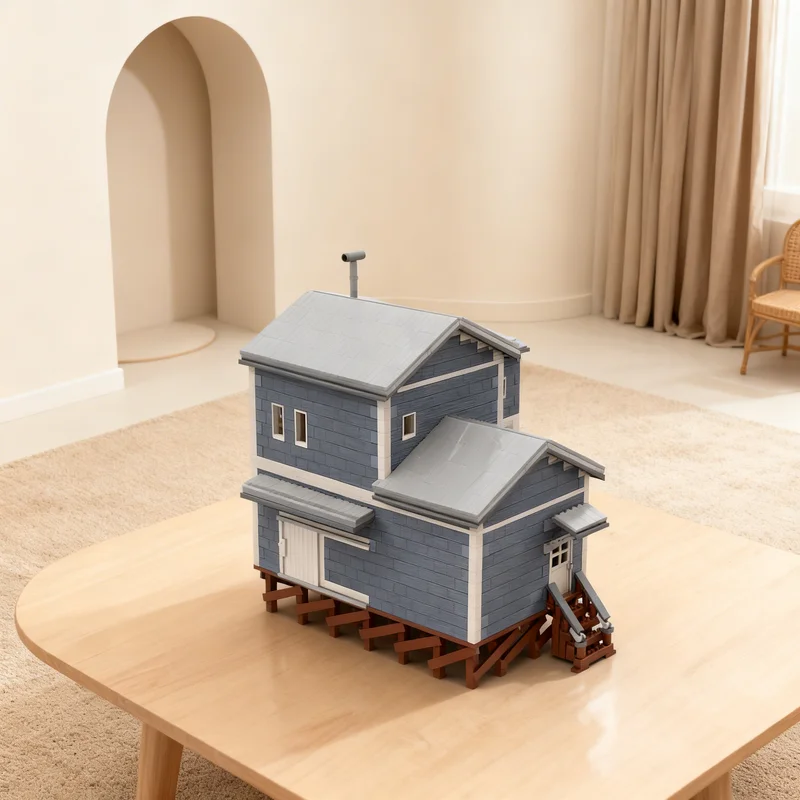 

2475 деталей MOC: Модульная модель пульпоперерабатывающего завода для строительства городского пейзажа, конструктор, подарок, креативный коллекционный декор, премиум-класс для взрослых и детей