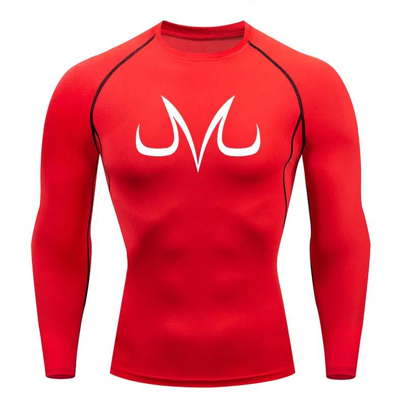 Rash Guard Jiu jitsu T-Shirt Men Boxing Jerseys Rashguard T Shirts Running Sport MMA Compression Shirts Fitness Tops Anime Print