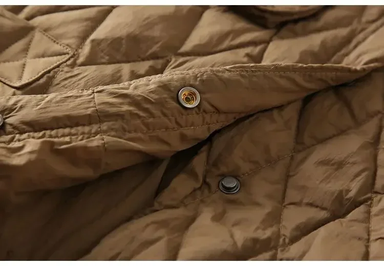2025 Autunno/Inverno nuove donne giù gilet di cotone colletto allentato pendolari canotta corta oversize