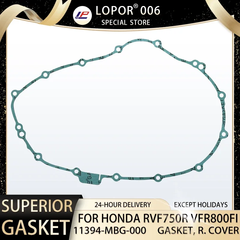 Motorcycle Engine Right crankcase Cover Gasket  For Honda RVF750R 1994 VFR800FI 1998-2001 RVF 750 VFR 800 11394-MBG-000