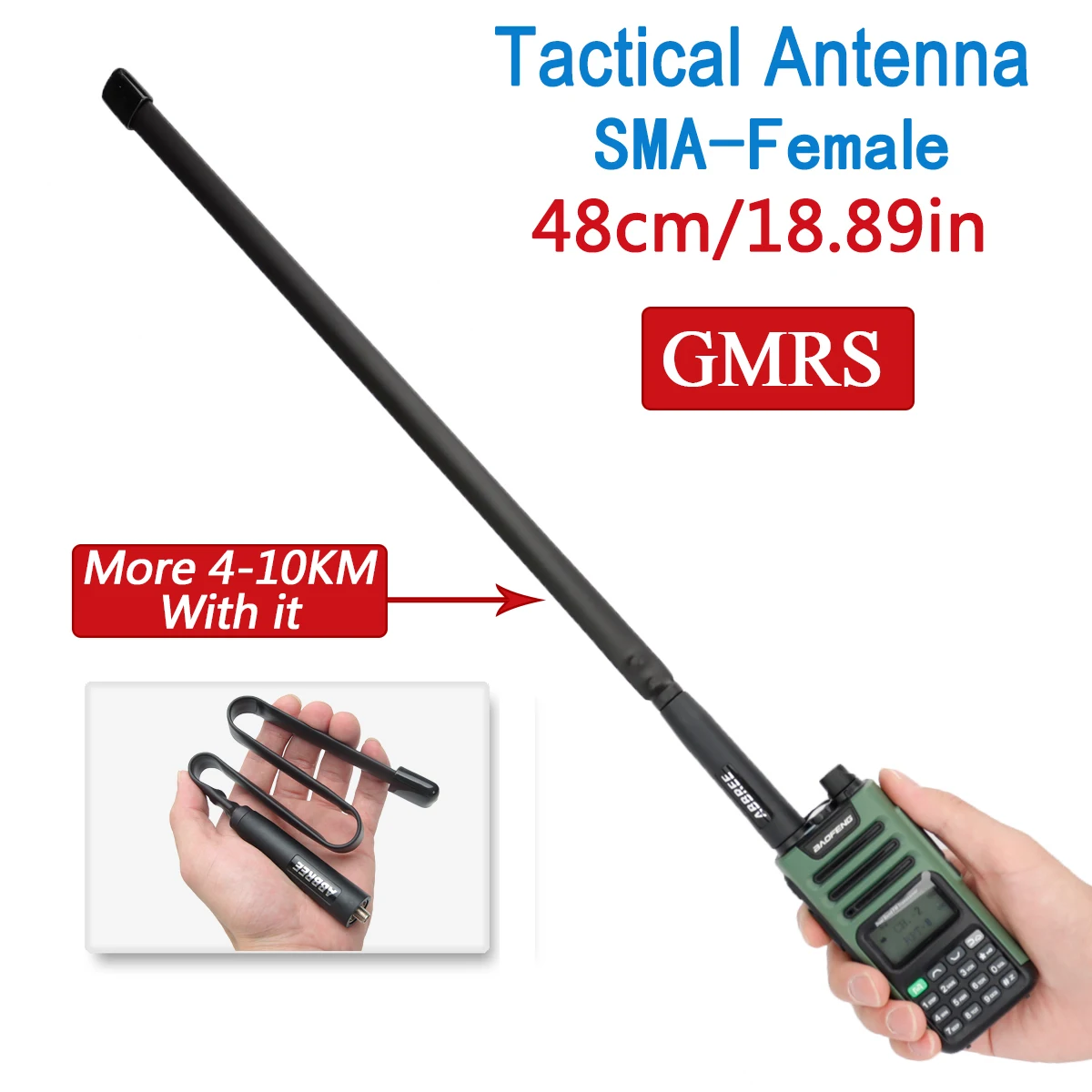 abbree-gmrs-48cm-cs-antena-tatica-sma-femea-ajustavel-dobravel-462-467mhz-para-baofeng-gm-15-pro-ham-walkie-talkie