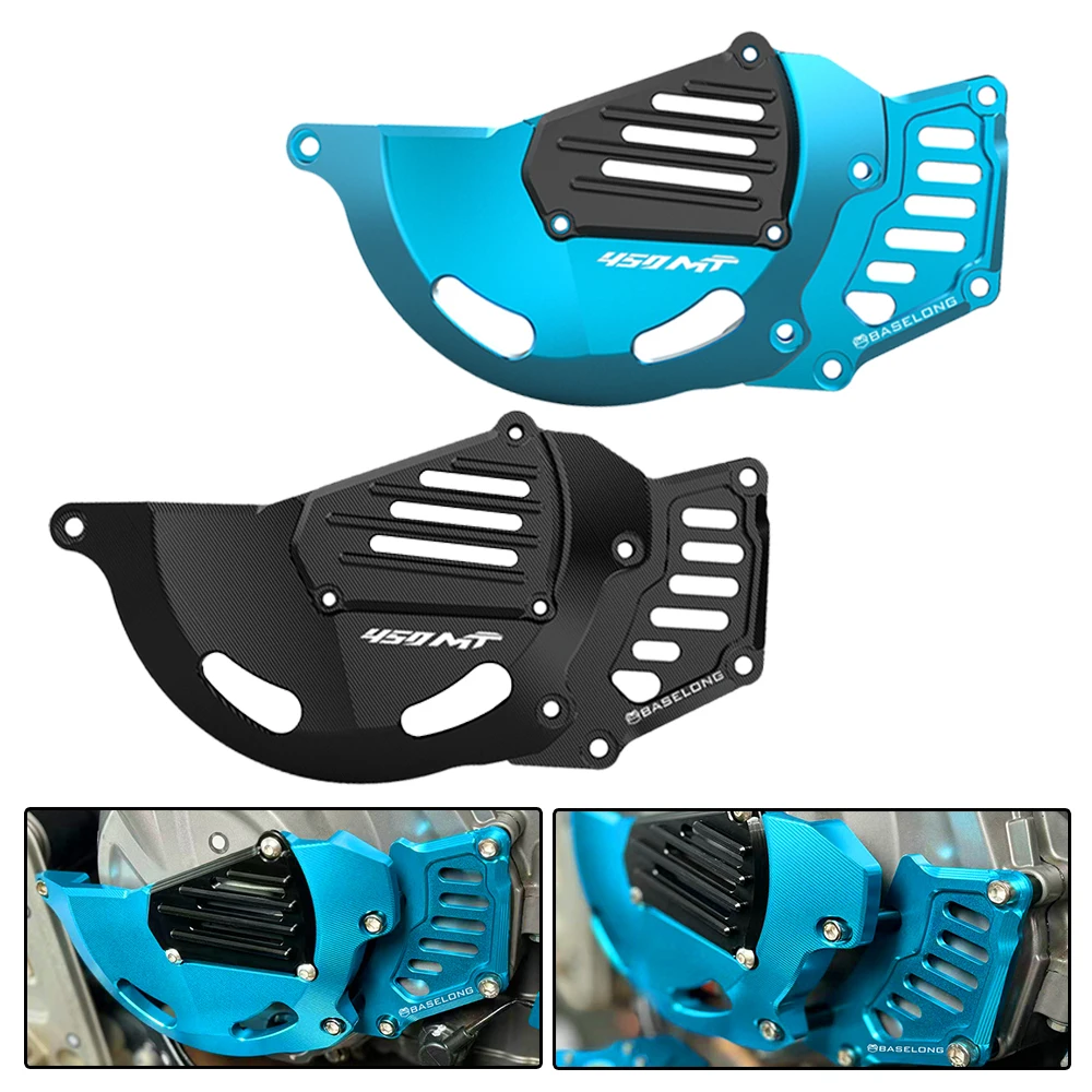 

Motorcycle Accessories Right Side Engine Case Guard Protection Cover Protector For CFMOTO CF MOTO 450MT 450 MT MT450 2024 2025