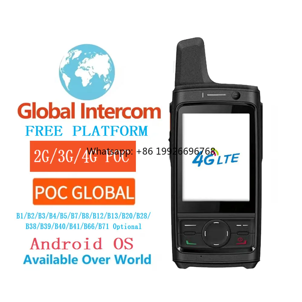 

PTT 4G Walkie Talkie Global Network Radio GSM WCDMA LTE Радио с GPS PoC дальнего действия двустороннее радио 2/3/4G по всему миру T8+ manufac