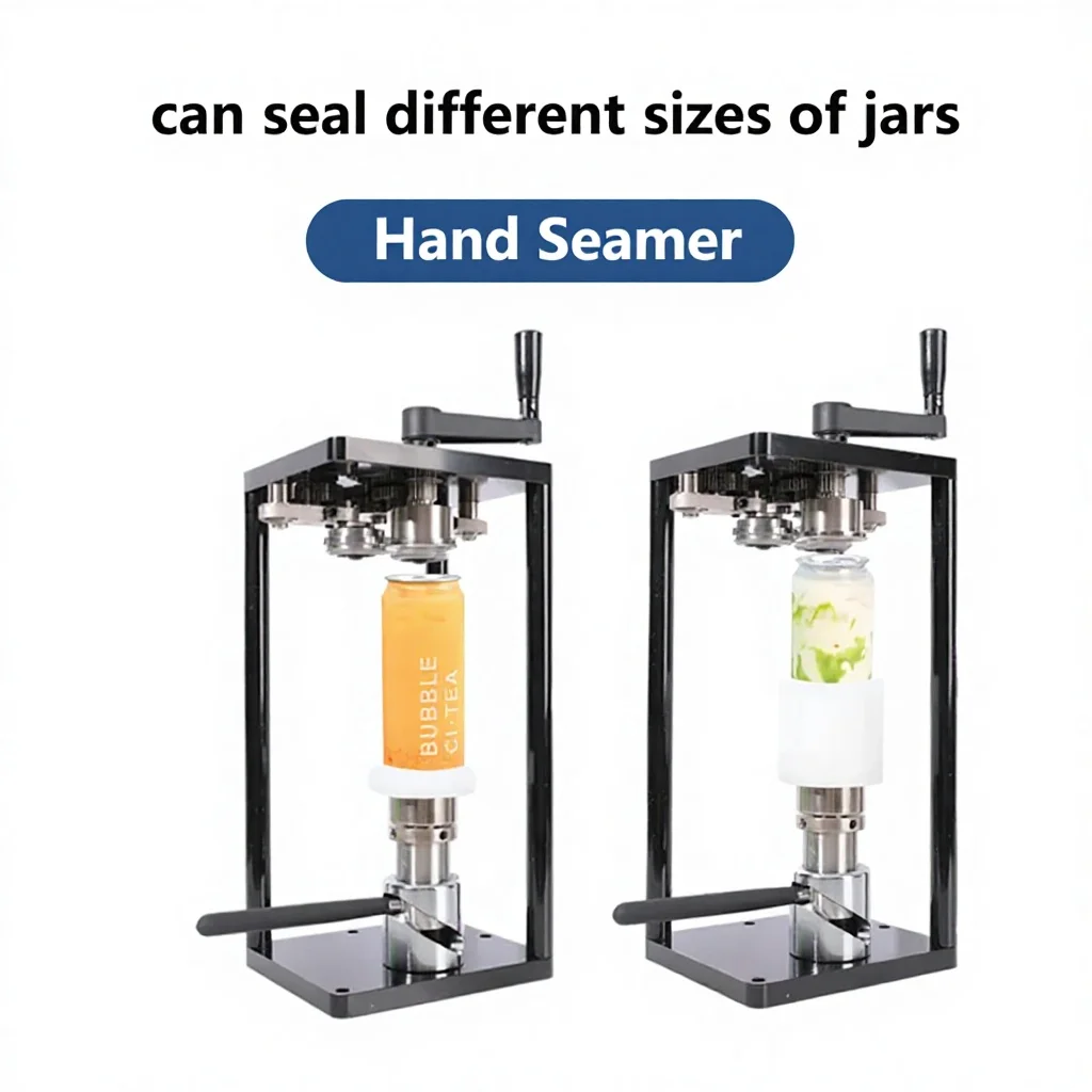 Hand-cranked Gear Core Can Sealer with Heat/Cold Sealing for Beverage Easy to Operate 1 Year Warranty - view 2