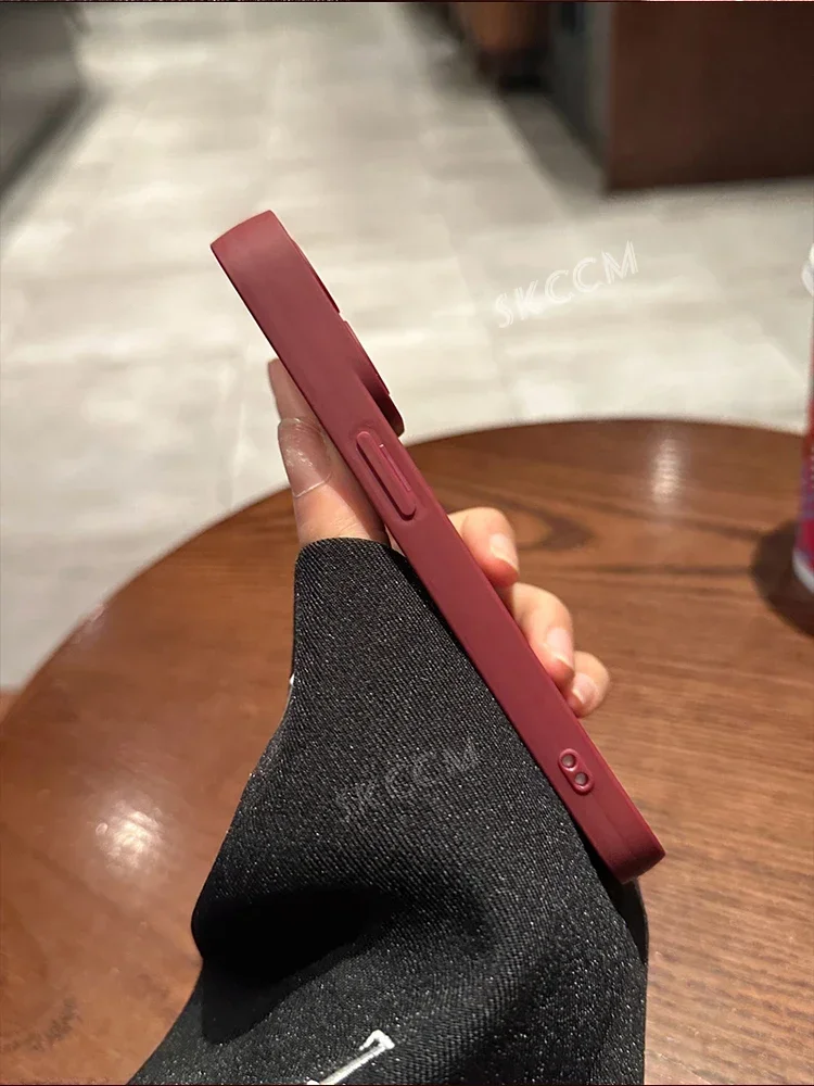 حافظة لهاتف آيفون 15 14 11 برو ماكس 13 12 Mini XS X XR 7 8 Plus غطاء سيليكون ناعم مقاوم للصدمات