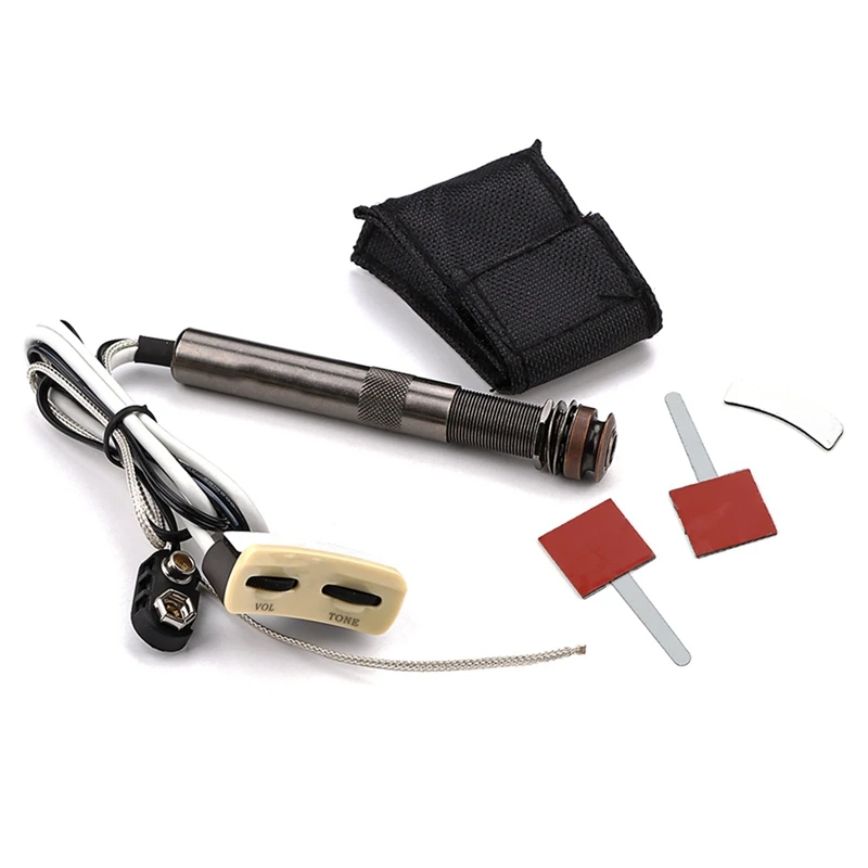 

AA79 New Acoustic Guitar Pickup Endpin Jack Piezo Pickup Kit With Volume Tone Control For Acoustic Folk Guitarra
