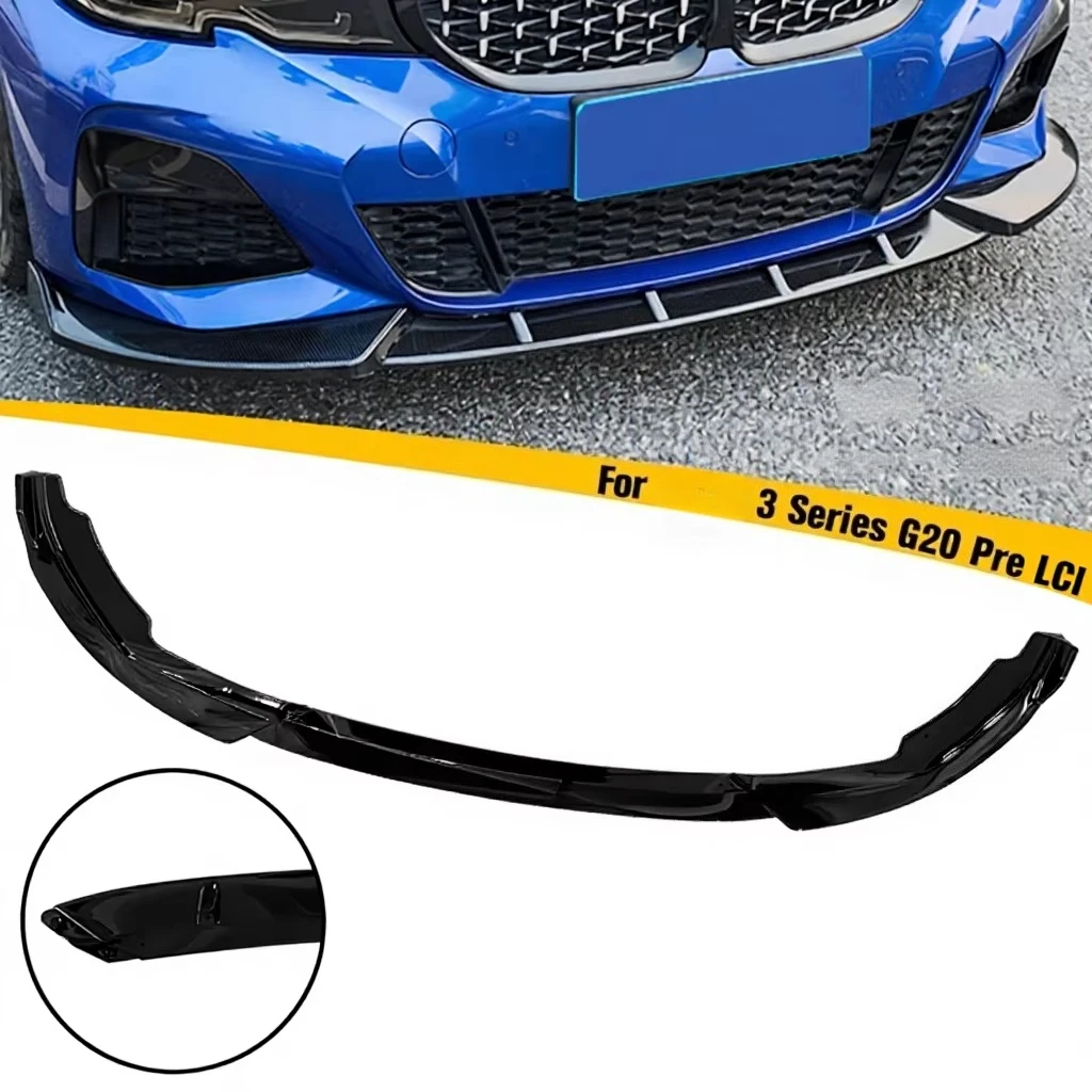 

Excellent Fitment ABS Plastic Carbon Fiber 3-Piece Front Lip Bumper Lip Spoiler for 3 Series G20 M340i M3 2020+