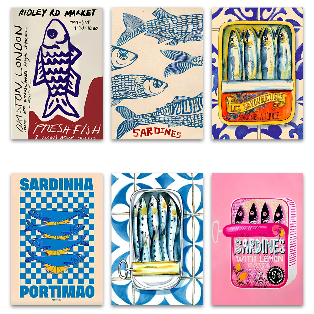 Sardines Canvas Pos…