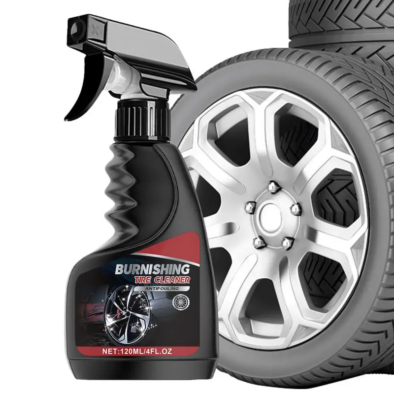 

Auto Tire Refurbishing Agent 120ml Car Detailing Wheel Dust Remover Efficient Automobile Wheel Cleaner For Long Lasting Tyre