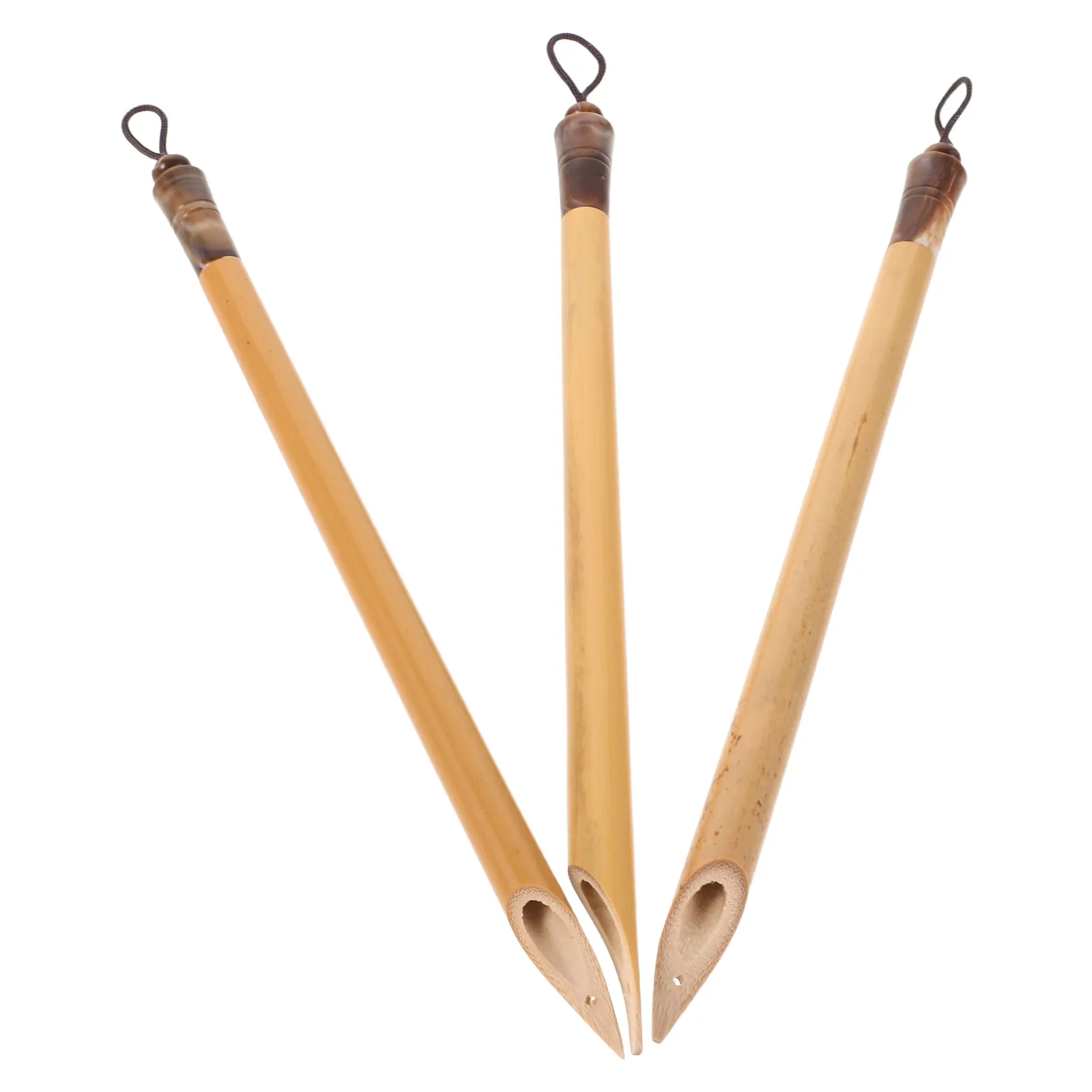 

3pcs Calligraphy Bamboo Ink for Bamboo Pottery Tool Beginners Ceramic DIY Supplies Flat Tip Supplies