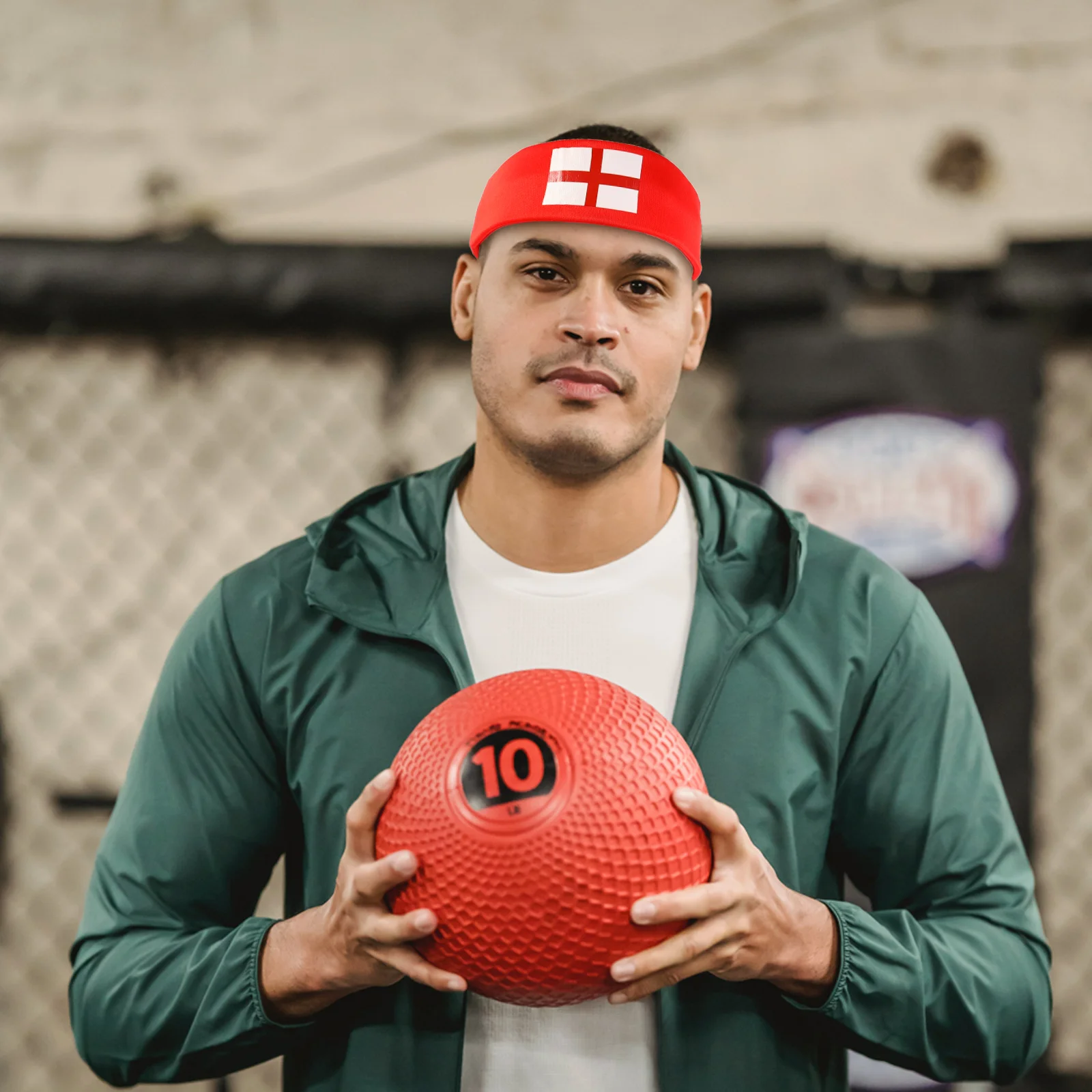 ที่คาดผมกีฬา 2 ชิ้น สำหรับเชียร์ฟุตบอลแบบธง  สวมใส่สบาย  ของขวัญที่ดีสำหรับนักฟุตบอล