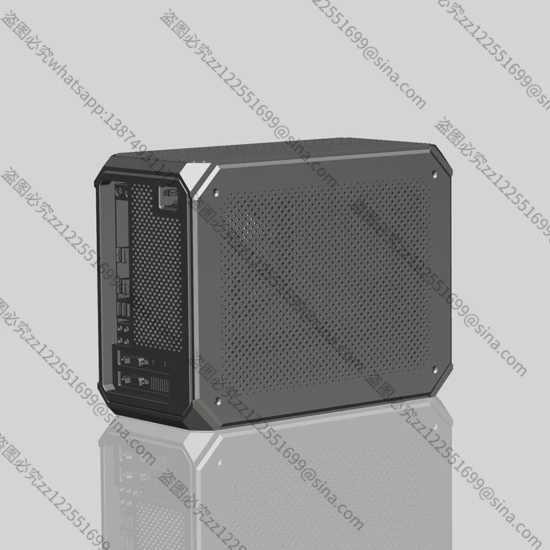Suitable for In-line Mecha ITX Chassis SFX Game Water-cooled Aluminum Alloy Desktop Mini Tower Cooling Computer Shell HTPC