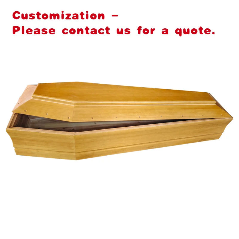 

Элегантный гроб из древесины павловнии в европейском стиле, традиционный дизайн, товары для похорон