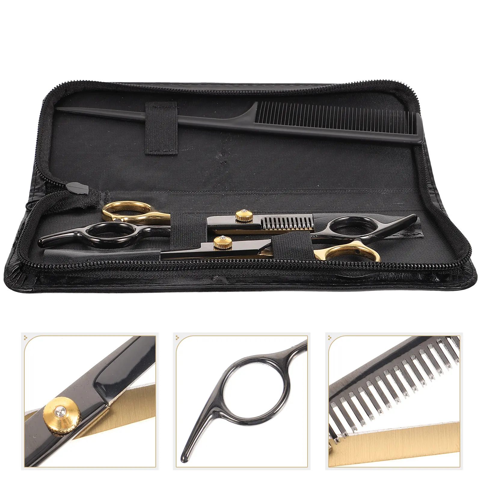 

2 Pcs Hair Styling Tools Haircut Clip Barber for Beginners Hairline Shaping Kit Hairdressing Shear Scissors