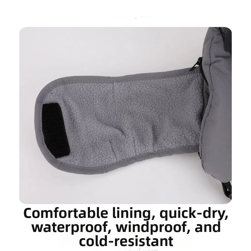 Winddichte Winter-Lei-Feng-Mütze mit integriertem Gesichts- und Ohrenschutz, warme Kopfbedeckung für Outdoor-Aktivitäten, Radfahrer-Mütze, warme, verdickte Mütze mit Ohrenklappen, Angelmütze – Detail 10