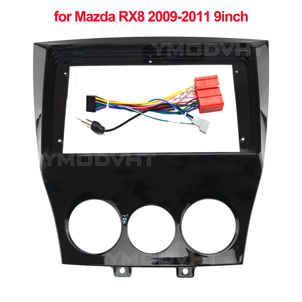 

9-дюймовый автомобильный радиоприемник для Mazda RX8 2009 2010 2011, специальный комплект отделки приборной панели, рамка, панель, GPS-навигация, ремонт автомобиля
