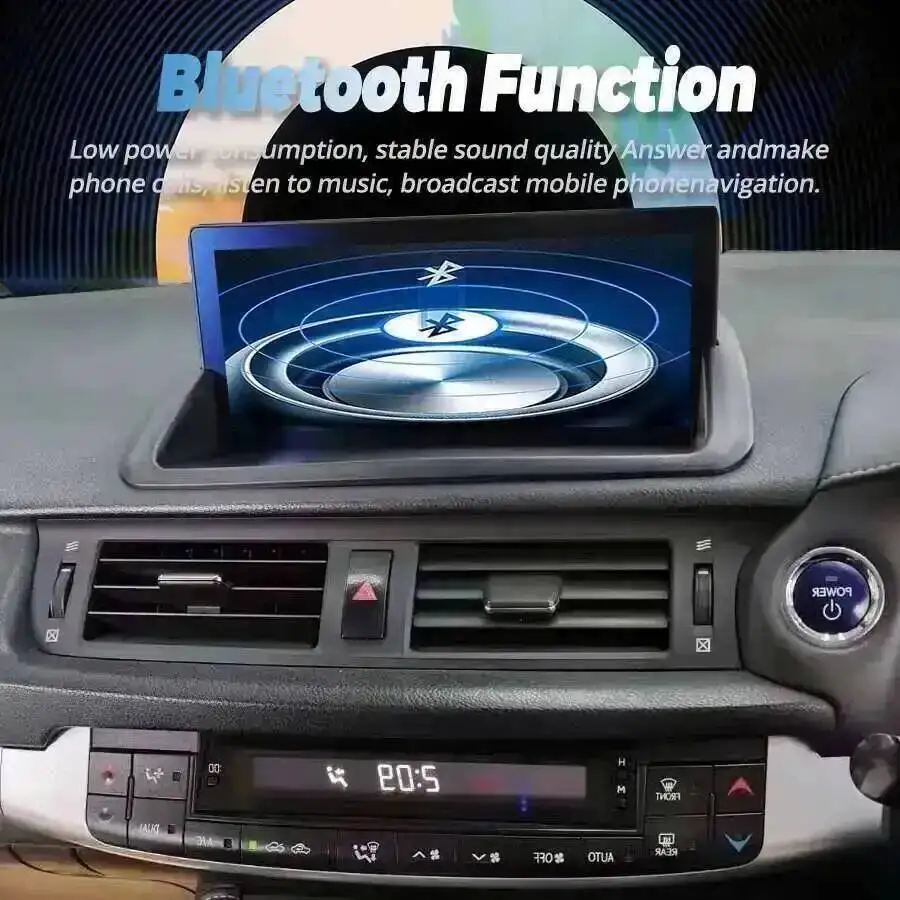 Android 14  BT Carplay Wireless 10.25''For Lexus CT CT200 CT200h 2011-2019 RHD Stereo Screenqled Navi Multimedia Video Player