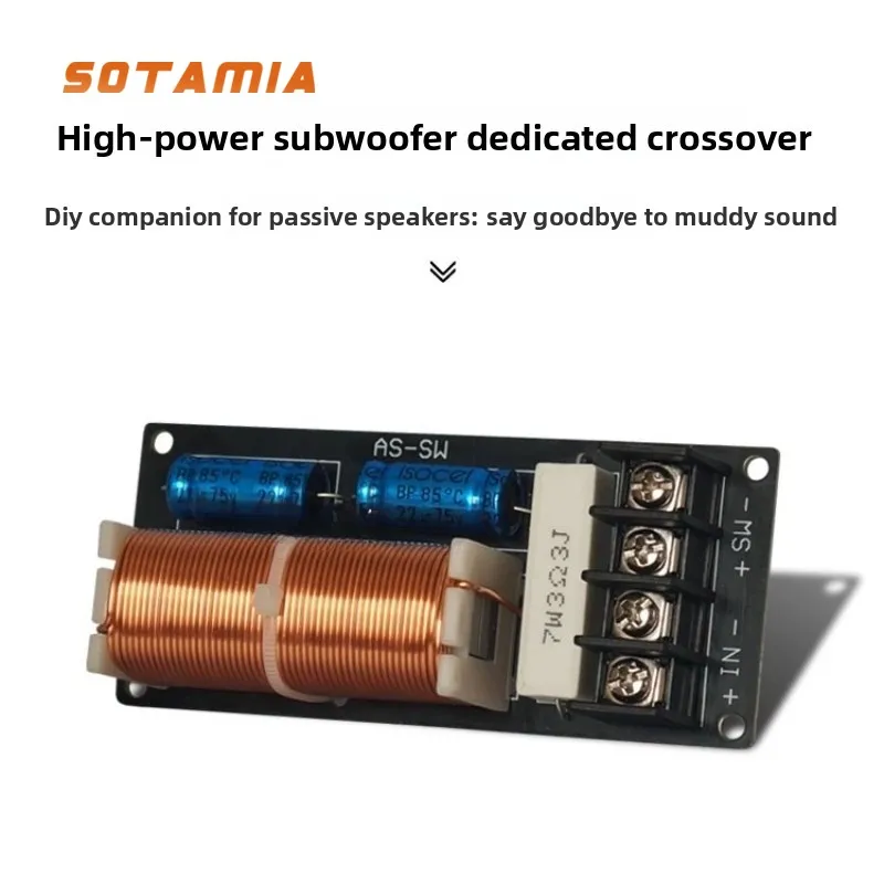 

SOTAMIA Мощный пассивный сабвуфер, специальный кроссовер, сабвуфер, HIFI-динамик, Bluetooth-звуковая коробка, домашний кинотеатр