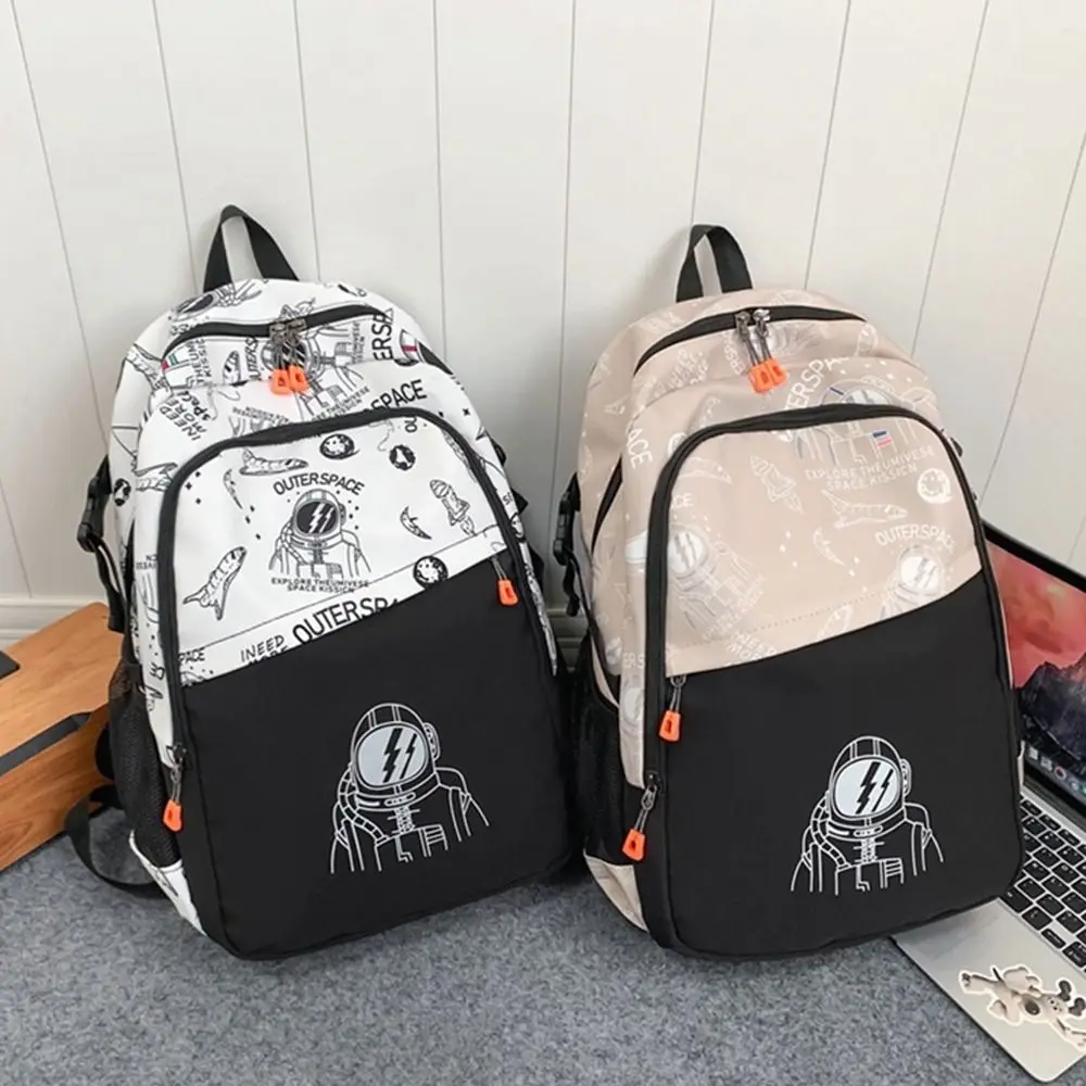 

Fashion Astronaut Backpack Multi-pocket Large Capacity Laptop Backpack Multifunctional Printing Computer Bag Teenager