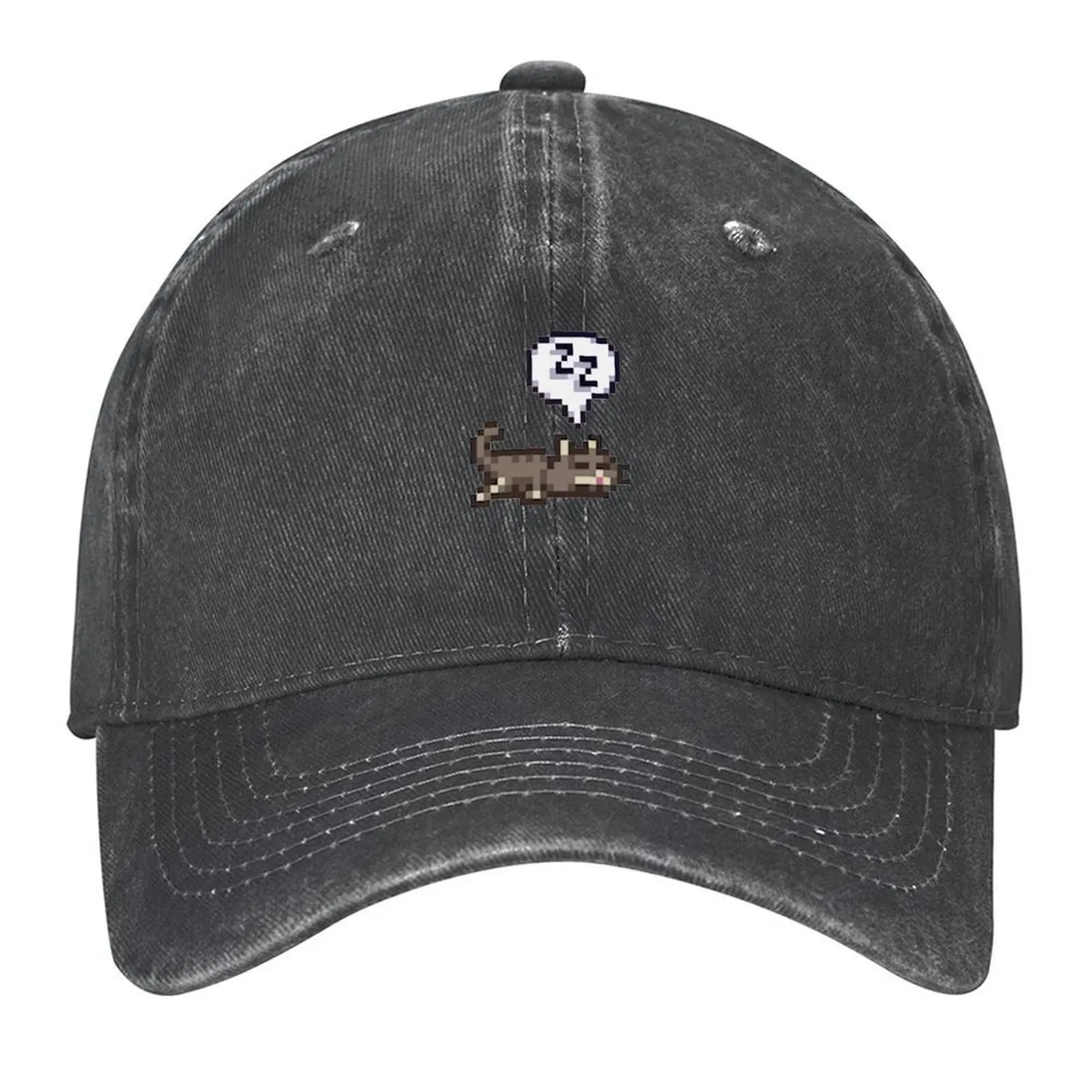 

Stardew Valley Sleeping Cat Sploot Baseball Cap Brand Man cap Designer Hat party Hat men's big size hat Men's Baseball Women's
