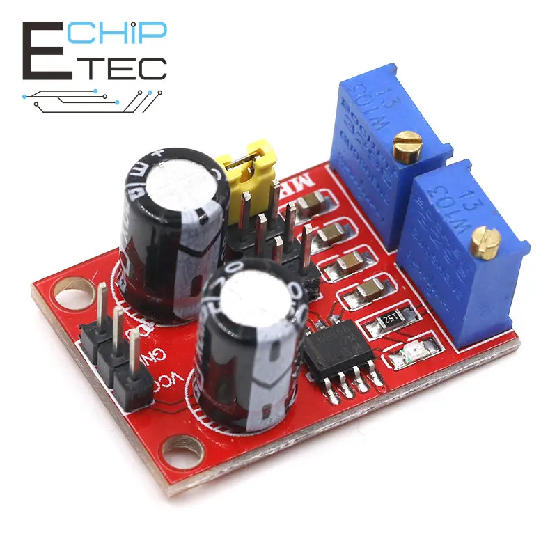 

NE555 Adjustable Frequency Pulse Generator Module Stepper Motor Drive Board for Arduino Smart Car Square Wave Signal Control