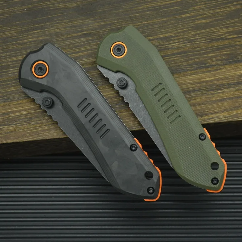 Portable 6280 Camping Outdoor Folding Knife 8Cr13Mov Blade G10 Steel Handle Hunting Survival Tactical Utility Knives EDC Tools