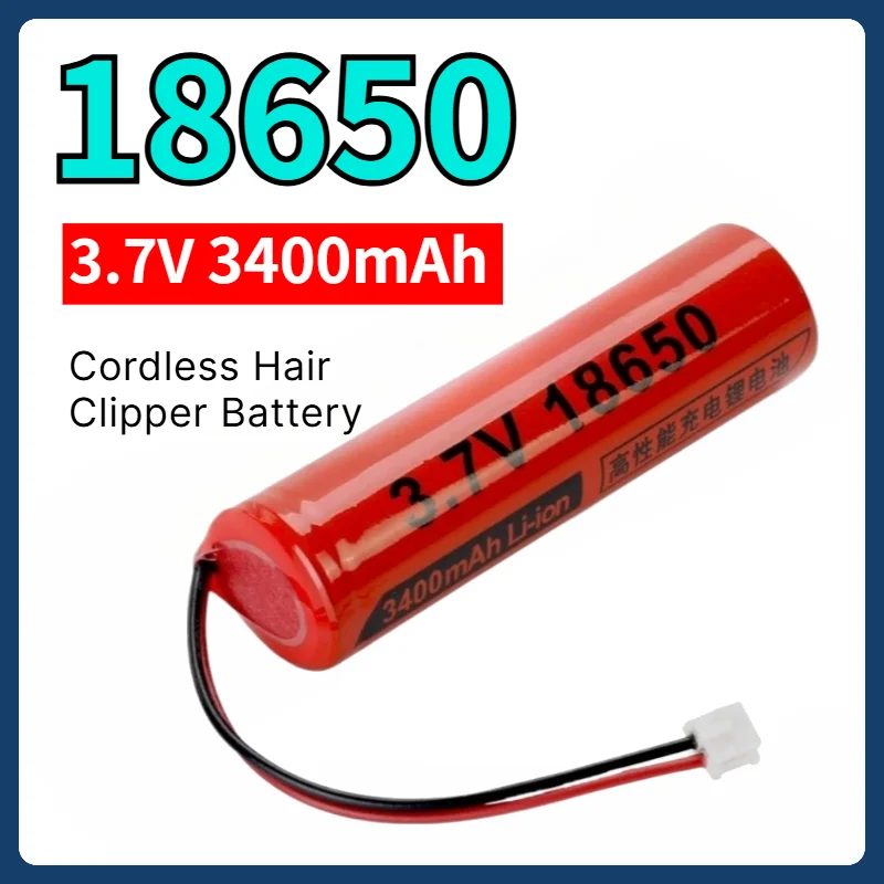 3.7V 3400mAh 18650 Replacement Lipo Battery for Wahl 8148 8591 8504 1919 2240 2241 Cordless Hair Clipper Trimmer Spare Parts