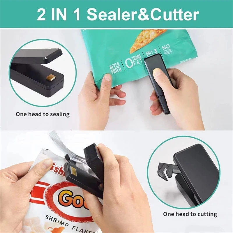Charge Sealer Bag Plastic Package Sealer Heat Food Close Bags Portable Sealing Machine Thermal Bag Sealer Storage Food